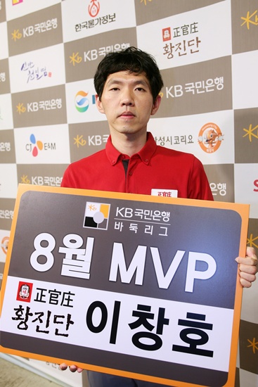 정관장 황진단 이창호, KB리그 8월 MVP 선정